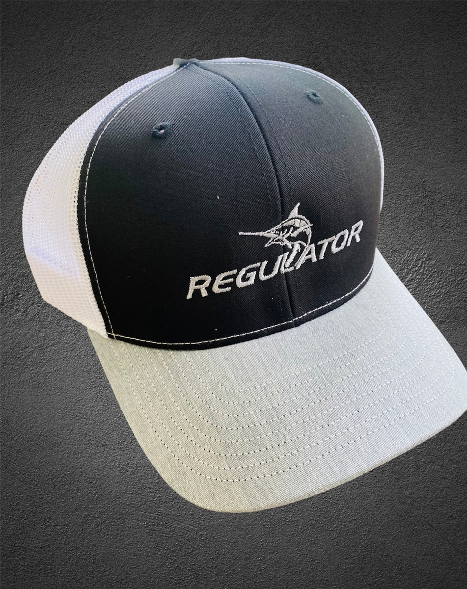 Regulator Marine Trucker Hat  Gray/Black/White – Regulator Marine