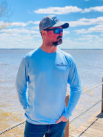 Regulator Marine Flag Long Sleeve Performance Shirt | Blue Mist