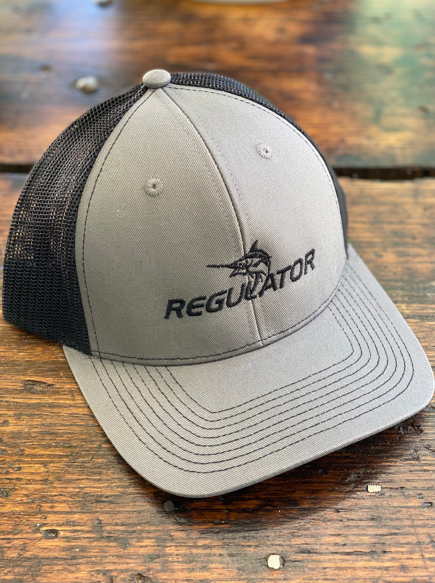 Regulator Marine Trucker Hat Charcoal with Black Mesh Regulator