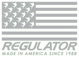 XL Regulator Flag Pro-Cut Vinyl Decal | Silver Metallic