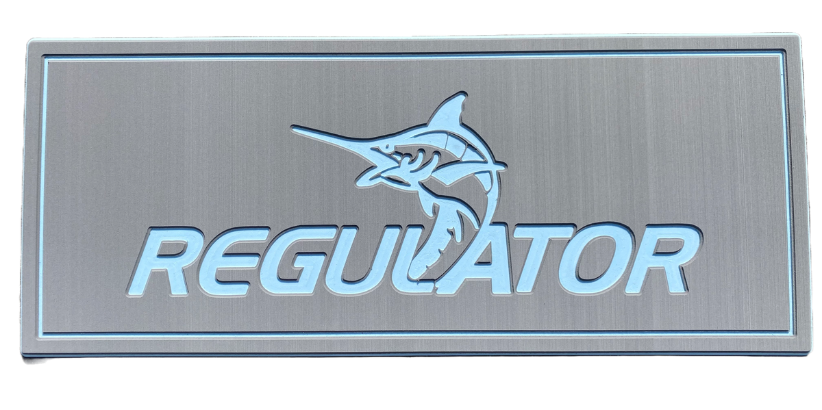 Regulator Helm Pad Anchor Grey over Island Blue Regulator Marine