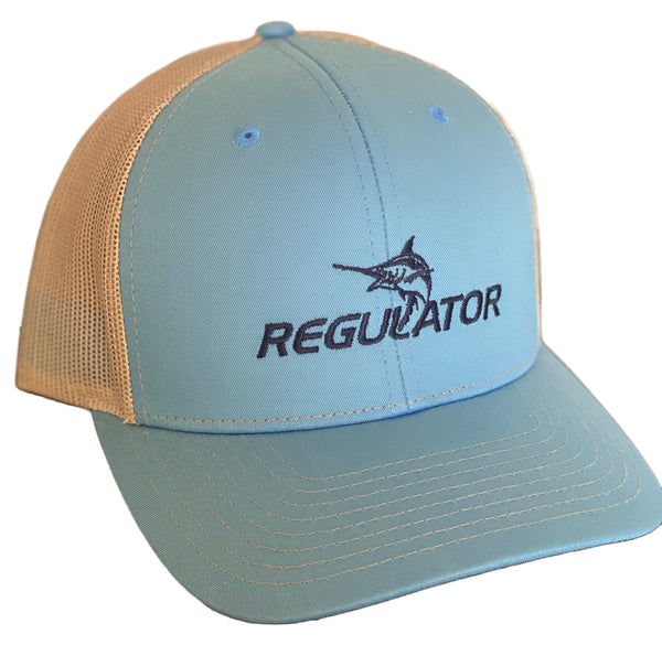 Regulator Marine Trucker Hat | Carolina Blue with Khaki Mesh