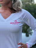 Women’s Regulator Flag Long Sleeve Performance Shirt | White