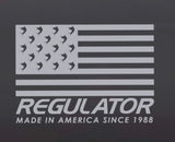 XL Regulator Flag Pro-Cut Vinyl Decal | Silver Metallic