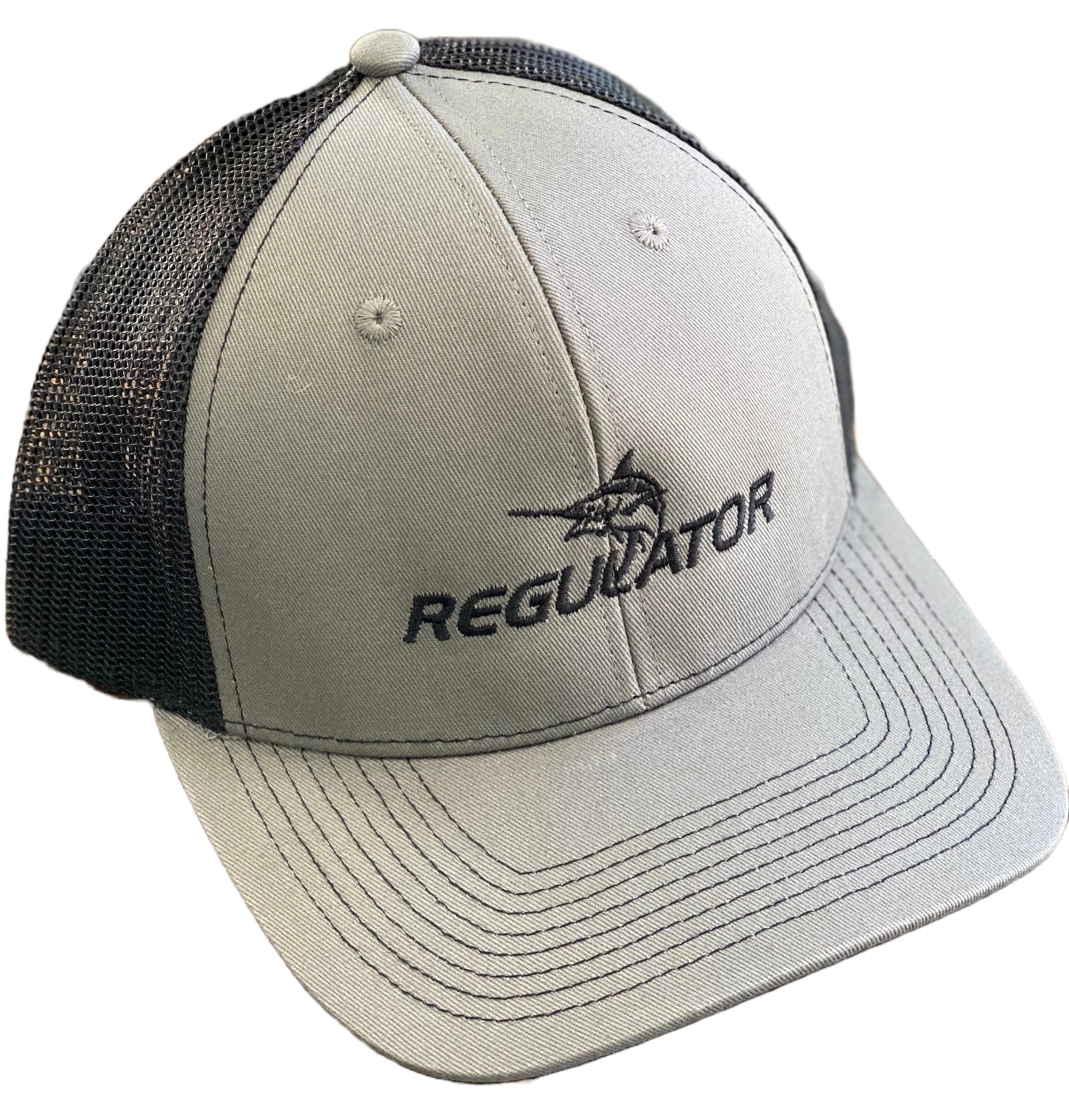 Regulator Marine Trucker Hat Charcoal with Black Mesh Regulator