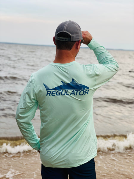 Regulator Fish Cut Long Sleeve Performance Shirt | Mint